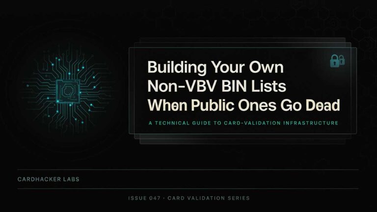 Building your own non VBV BINs lists when public ones go dead for USA UK Canada Australia