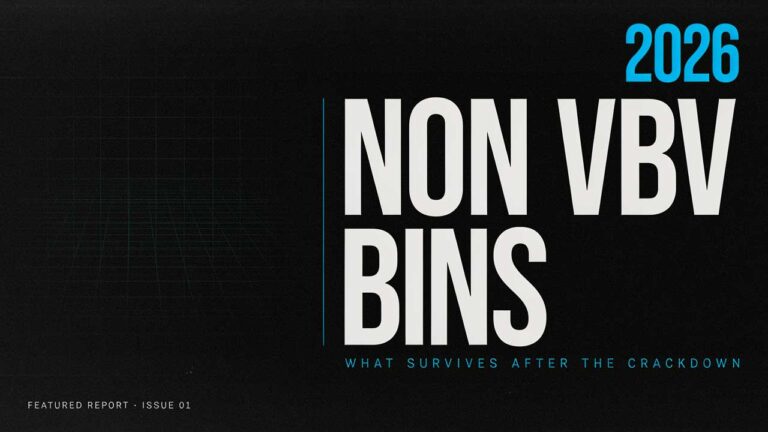 Non VBV bins after the 2025-2026 crackdown showing surviving ranges and merchant categories