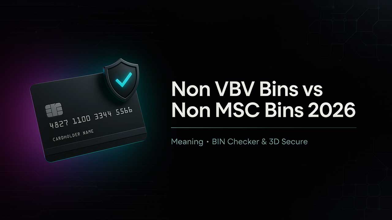 Non VBV Bins vs Non MSC BINs 2026 comparison showing meaning BIN checker and 3D Secure differences