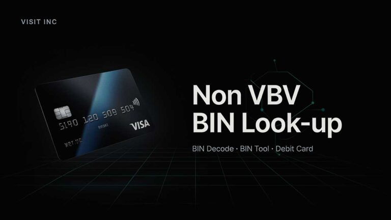 Non Vbv BIN Look-up: BIN Decode, BIN Tool, Debit Card, Visa Inc Non VBV BIN lookup guide showing a BIN decode tool with Visa and debit card examples